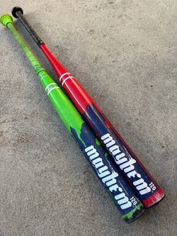 Worth Mayhem Softball Bats 34” In Solid Condition Have More Softball And Baseball Equipment $50 Each