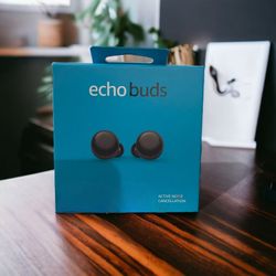 Amazon Alexa Echo Buds with Active Noise Cancellation | Glacier Black