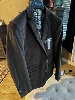 Paisley and Gray Men’s Suit Jacket