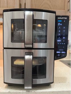 Gourmia 11-QT. Dual Basket Air Fryer with Smart Finish & 4-Layer Cooking