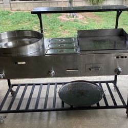griddle taco cart / carrito taquero