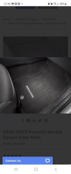 2020 Hyundai Sonata Hybrid Floor Mat Sets