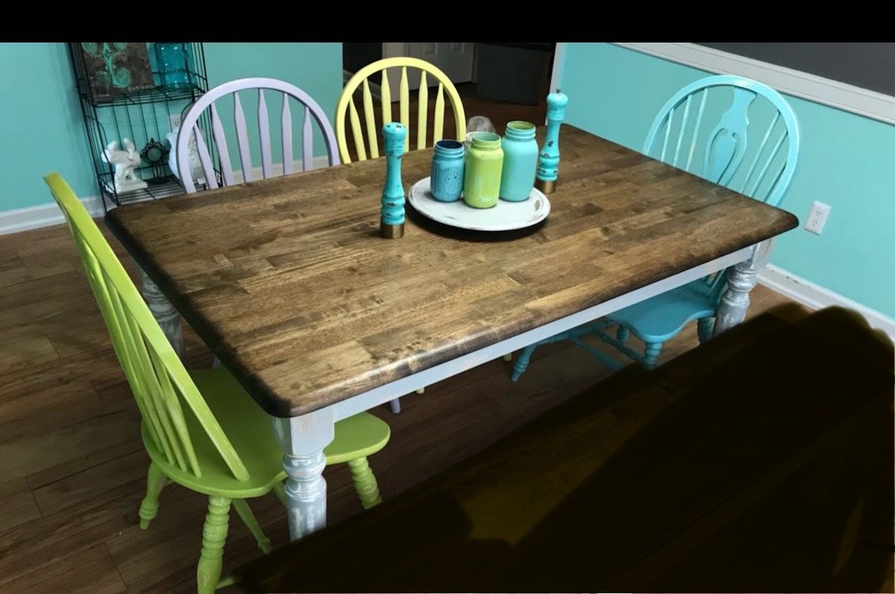 Farmhouse Style Kitchen Table