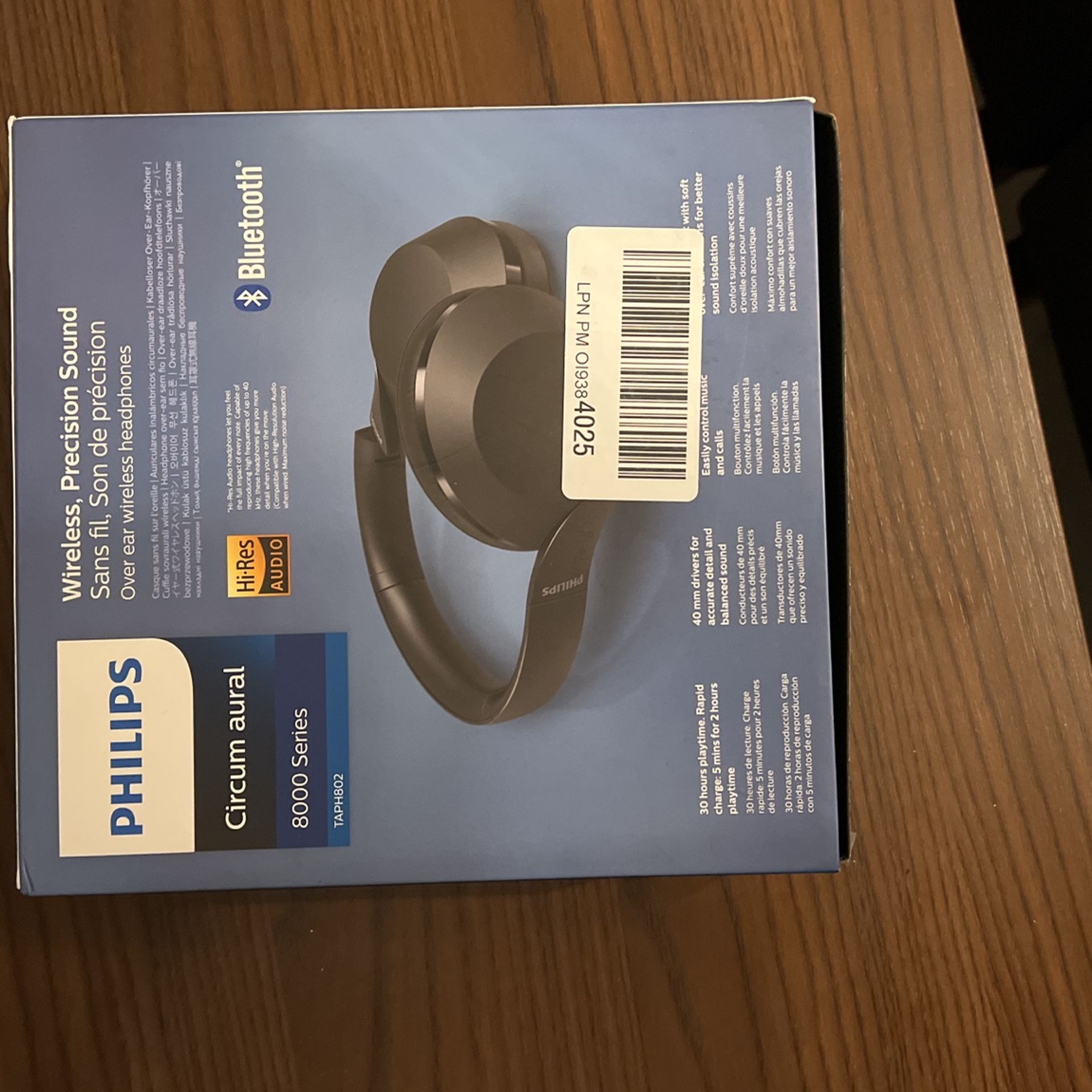 Sealed In Philips PH802 Over Ear Wireless Bluetooth