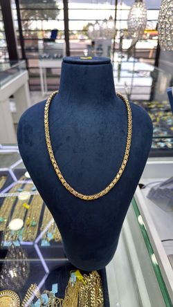Chain snake 🐍 14k gold by 24 inch