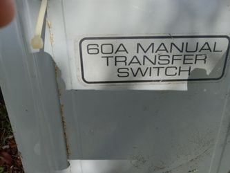 60 A Manual Transfer Switch