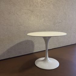 One White Tulip 35” Fiberglass Dining Table Pedestal
