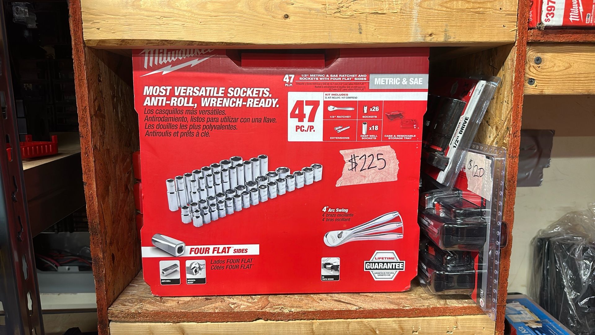 Milwaukee 1/2 in. Drive SAE/Metric Ratchet and Socket Mechanics Tool Set (47-Piece)