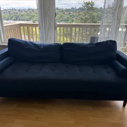 Modern Design 3 Seater Sofa - Midnight Blue