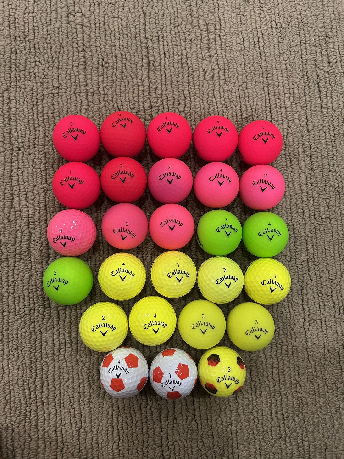 27 Assorted Callaway Golf Balls. The 