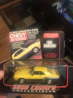 Diecast collectable 1969 Chevy camero 1:43 scale
