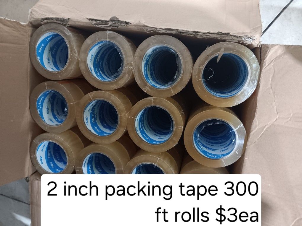 2 Inch Packing Tape- 300 Ft Rolls