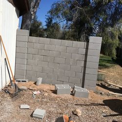 Concrete Block And Stucco 
