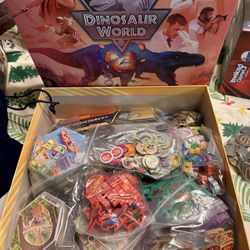 Dinosaur World Board game W/ Metal Coins