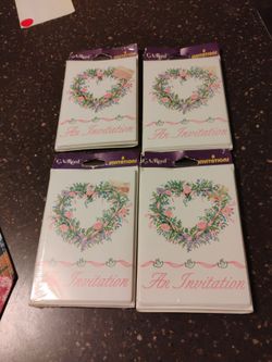 32 INVITATIONS & ENVELOPES C.A. REED SEALED