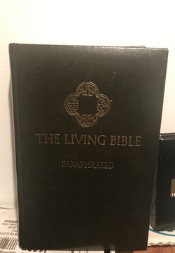 Green padded Living Bible Paraphrased