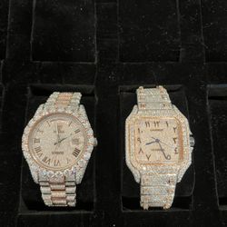 Vvs Moissanite Watch 2 Pack Deal