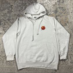 LIRA White Cactus Hoodie Sweatshirt Men's Size M  