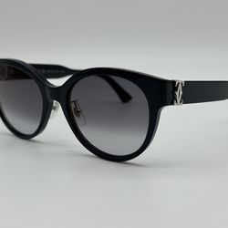 C DE CARTIER BLACK COMPOSITE CAT-EYE SUNGLASSES CT0510SJ 100% GENUINE ~$875