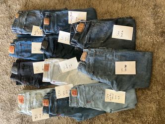 Levi’s men and women’s different styles and sizes