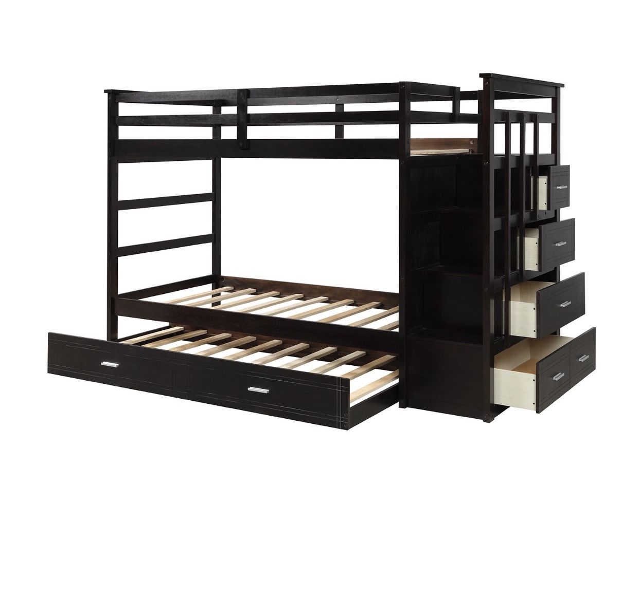 New twin over twin bunkbed with trundle Twin Over Full Bunk...