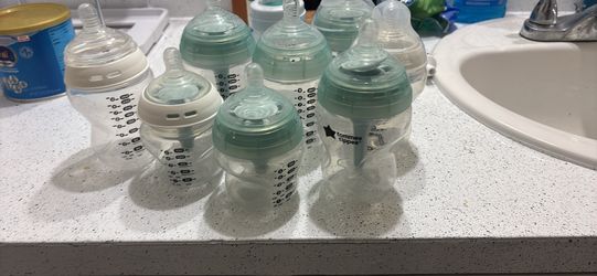 Variety Of Baby Bottles. Used For 1 Month. 