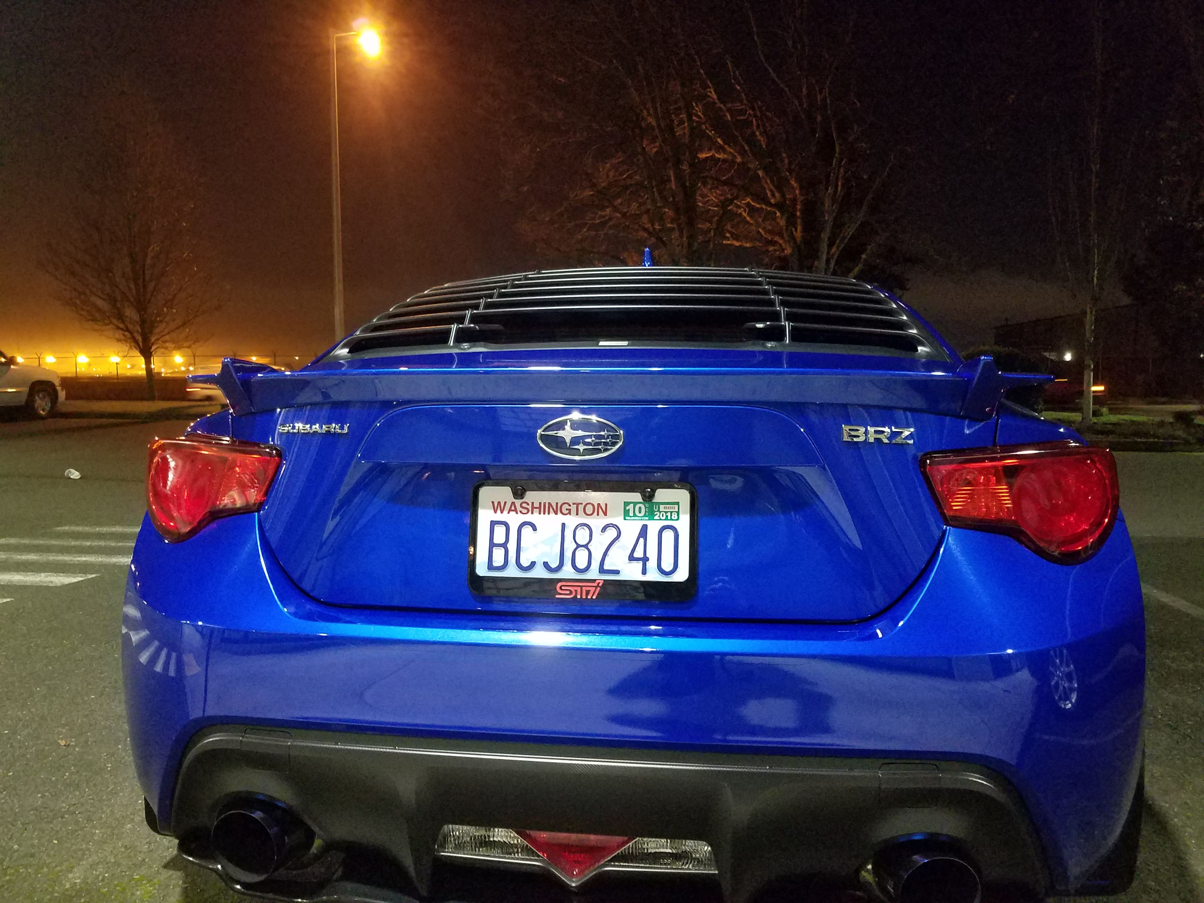 TRD Rear Window Louvers for BRZ, FRS, GT86.
