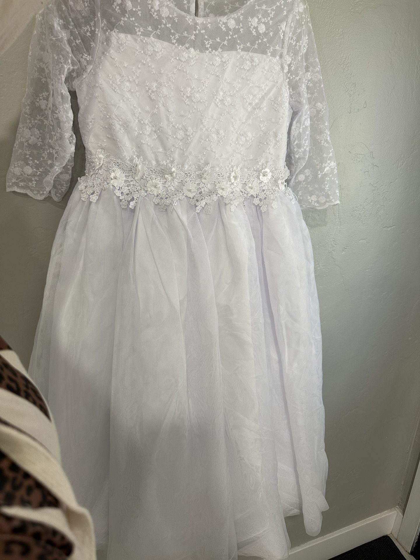 Size 14 White Dress For Girls 