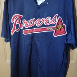 ATLANTA BRAVES AUTHENTIC ORIGINAL EARLY 2000 HIGH QUALITY STITCHED XLARGE 