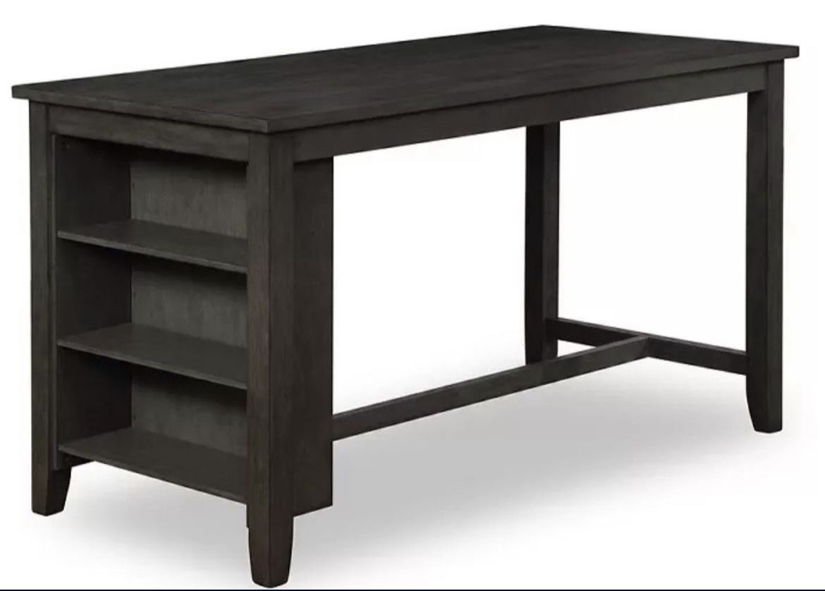 Raleigh Gray Storage Pub Dining Tables