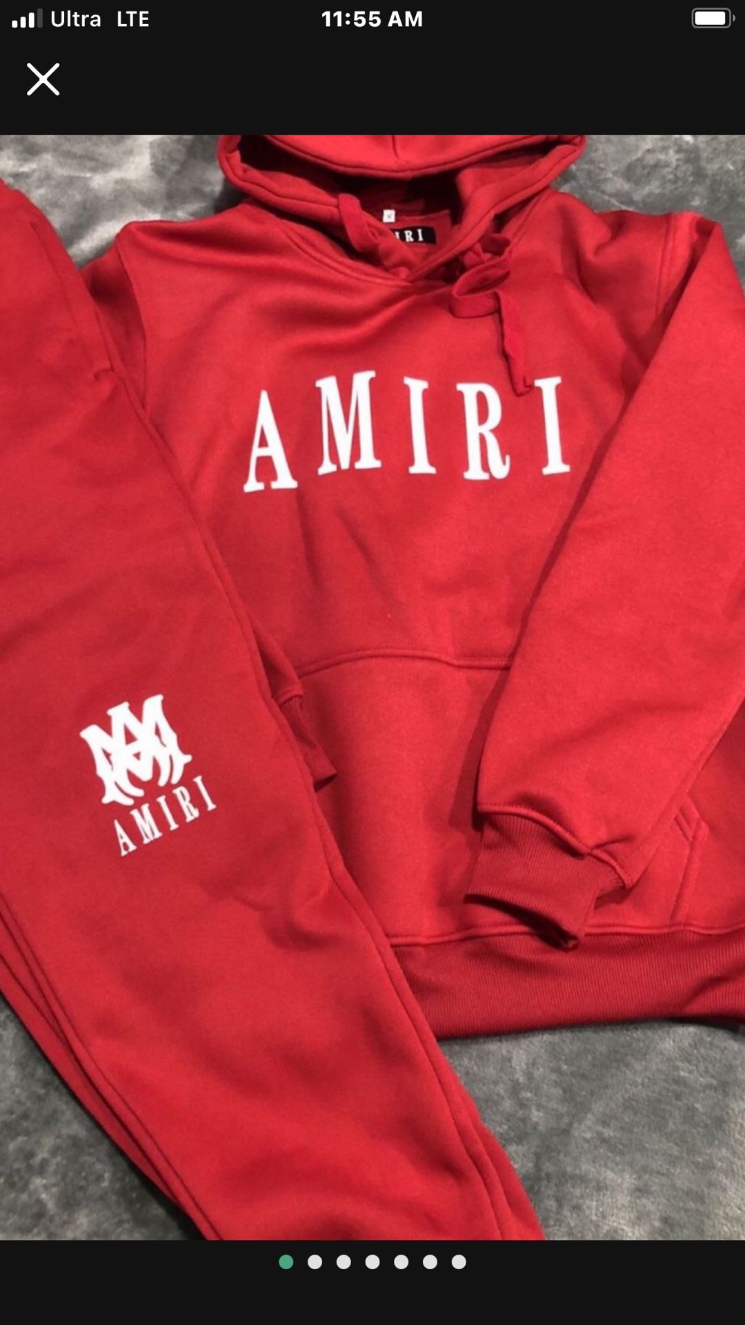 Red Amiri Jogger Suit. S,m,l,xl