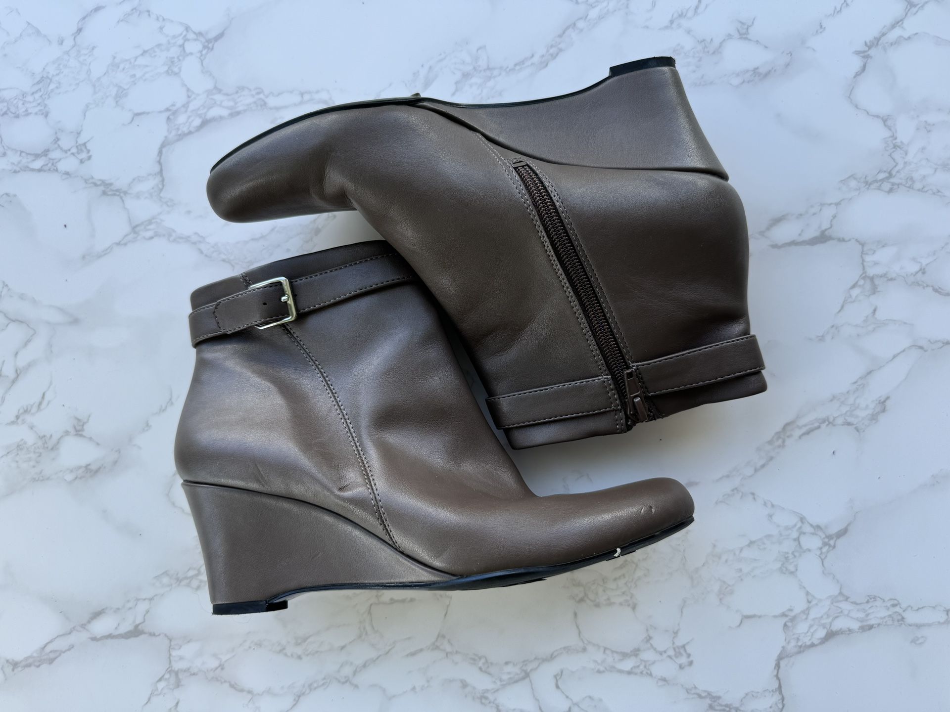 Wedge Brown Boots