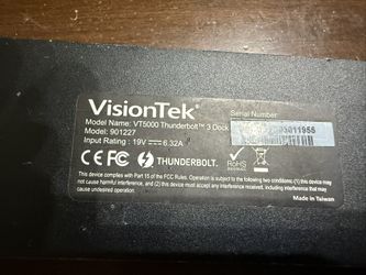 Visiontek VT5000 Thunderbolt 3 Dock