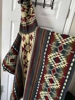 Artesanal Ruana/Poncho Made From Alpaca Fur