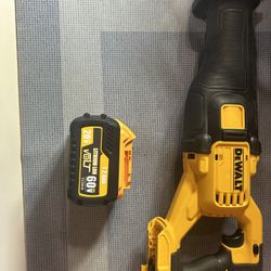 DEWALT FLEXVOLT 60-Volt MAX Li-Ion Cordless Brushless Reciprocating Saw with FLEXVOLT 20V/60V Battery Pack 12.0 ah alternative