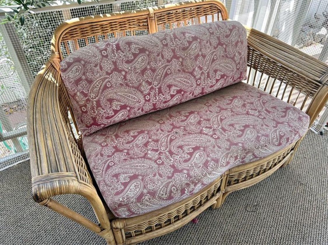 Wicker Love Seat for Sale in Indio, CA OfferUp