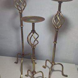 Metal Candle Holder Set ×3×