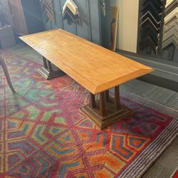 Mid Century Solid Wood Table