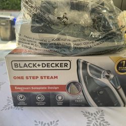 New BLACK+DECKER One Step Steam Iron And Ironing Board