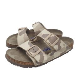 BIRKENSTOCK Womens Arizona Beige Camo 'Desert Soil' Sandals Sz EU 39/US 8 Slides