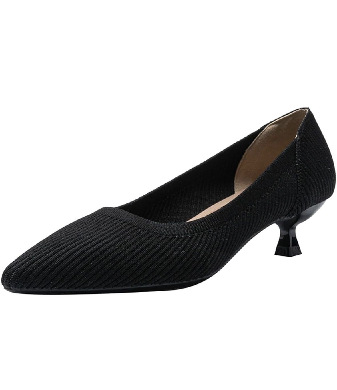 Women’s Black Kitten Heel Shoes