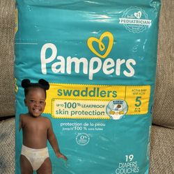 Pampers Swadddlers Size 5