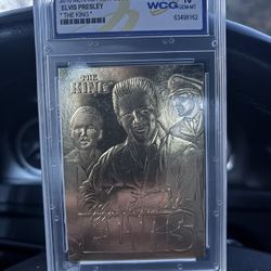 2010 Metrics Mint Sculpted Gold Elvis Card 