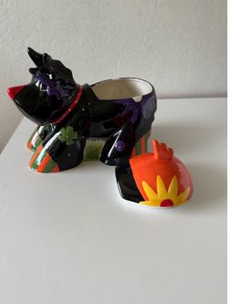 NEW Dolomite Scottie Dog cookie jar ceramic 9” tall 11” wide 6” long