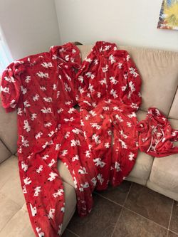 Matching Christmas Onesies Men’s XL Women’s S Dog M
