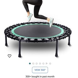 Trampoline for Adults,40 inch Mini Trampoline, Bungee Rebounder Exercise Trampoline for Adults Fitness