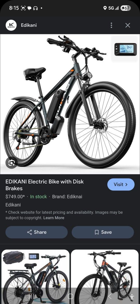 Peak Motor Mountain Bike Electric