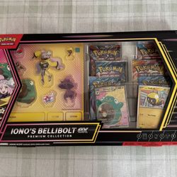 Iono’s Bellibolt Ex Premium Collection Pokemon Card Box ($50 firm local pickup)