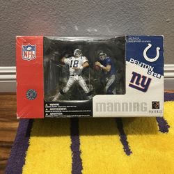THE MANNING BROTHERS MCFARLANE PEYTON & ELI NEW YORK GIANTS INDIANAPOLIS COLTS