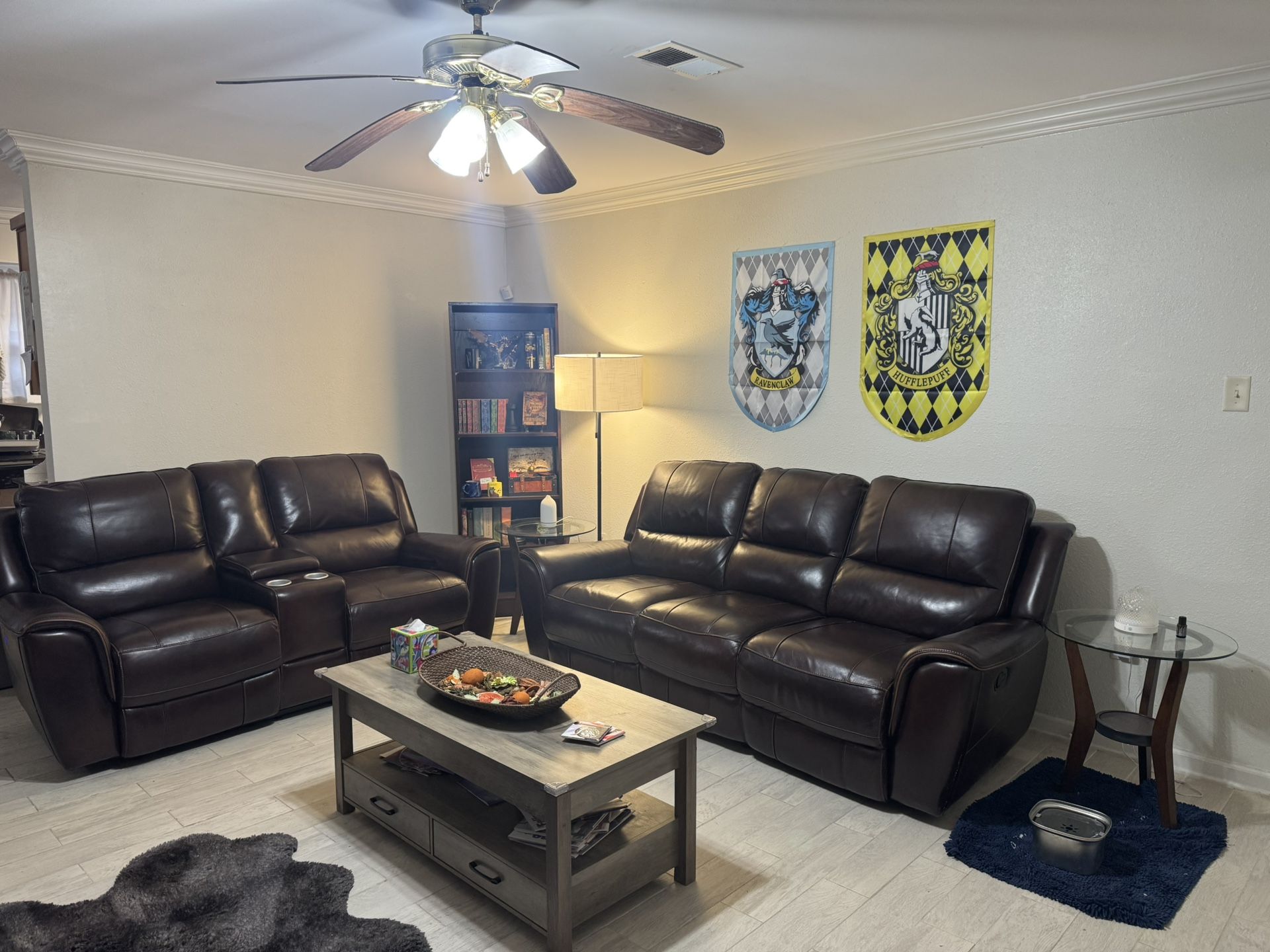 Sofa and Powered Reclining Loveseat